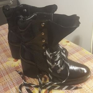 Kendall & Kylie Combat Waterproof boots
